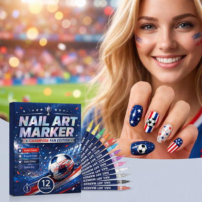 Aerivynox™ 12-color fan-themed nail art brushes