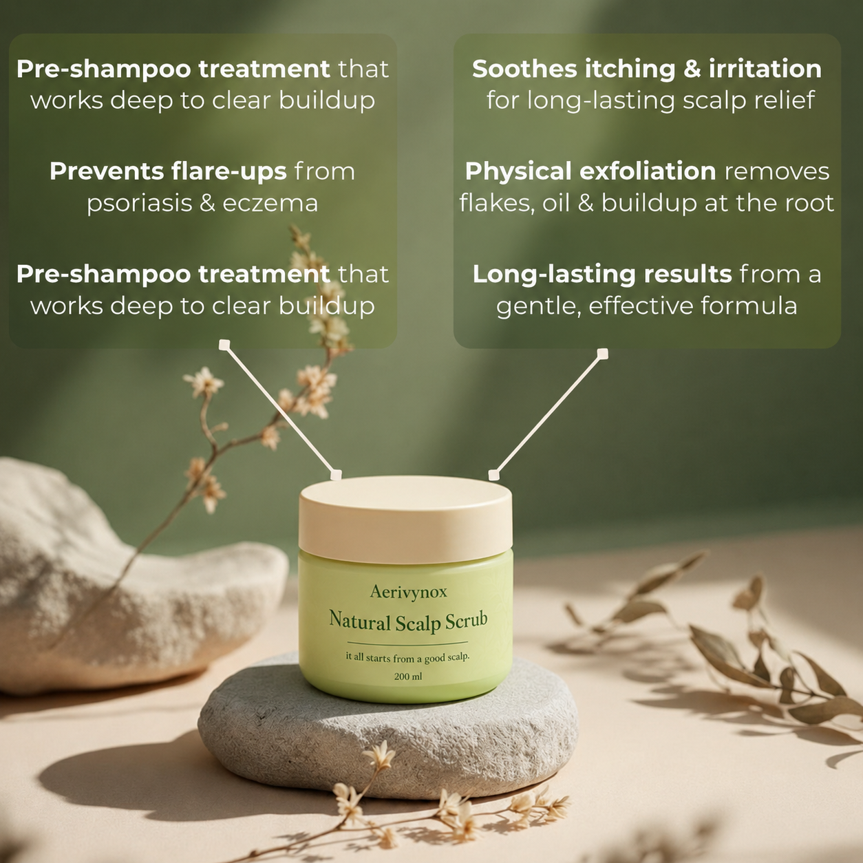 Aerivynox Natural Scalp Scrub