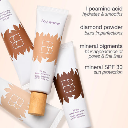 BB blur tinted moisturizer SPF 30 - instantly brightens, hydrates & smooths your skin