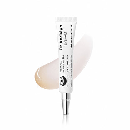 Eyehalt Eye Cream | Eye Bag Remover Puffiness, Dark Circles, Wrinkles, Eye Skin Care EGF Anti-Aging, Niacinamide & Ceramide, 0.33 fl.oz