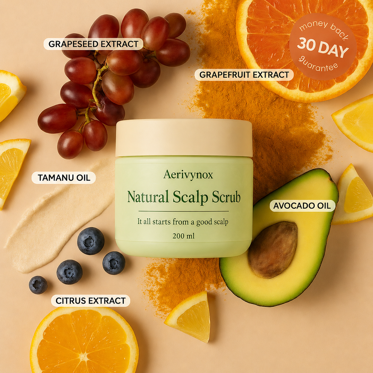 Aerivynox Natural Scalp Scrub