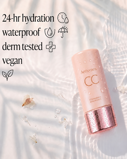 CC Color-Correcting Tinted Serum – Lightweight, Shade-Adaptive Coverage with 24H Hydration & 16H Waterproof Wear