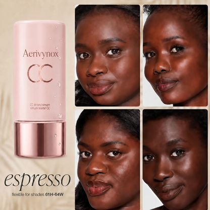 CC Color-Correcting Tinted Serum – Lightweight, Shade-Adaptive Coverage with 24H Hydration & 16H Waterproof Wear