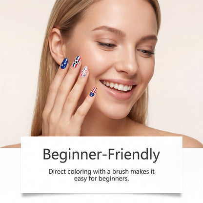 Aerivynox™ 12-color fan-themed nail art brushes